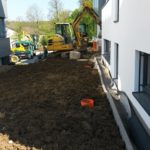 SF-Bau-Bepflanzung Außenanlage-Stauferpark Göppingen-Neubau Büro mit Halle-Stahlbau-Schlüsselfertigbau