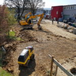 SF-Bau-Action auf dem Baufeld-Rohbauarbeiten-Erdbauarbeiten-Jebenhausen-Stahlbau-Schlüsselfertigbau