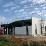SF-Bau-Isowand-Neubau Produktionshalle mit Büro- und Sozialgebäude-Türkheim-Stahlbau-Schlüsselfertigbau