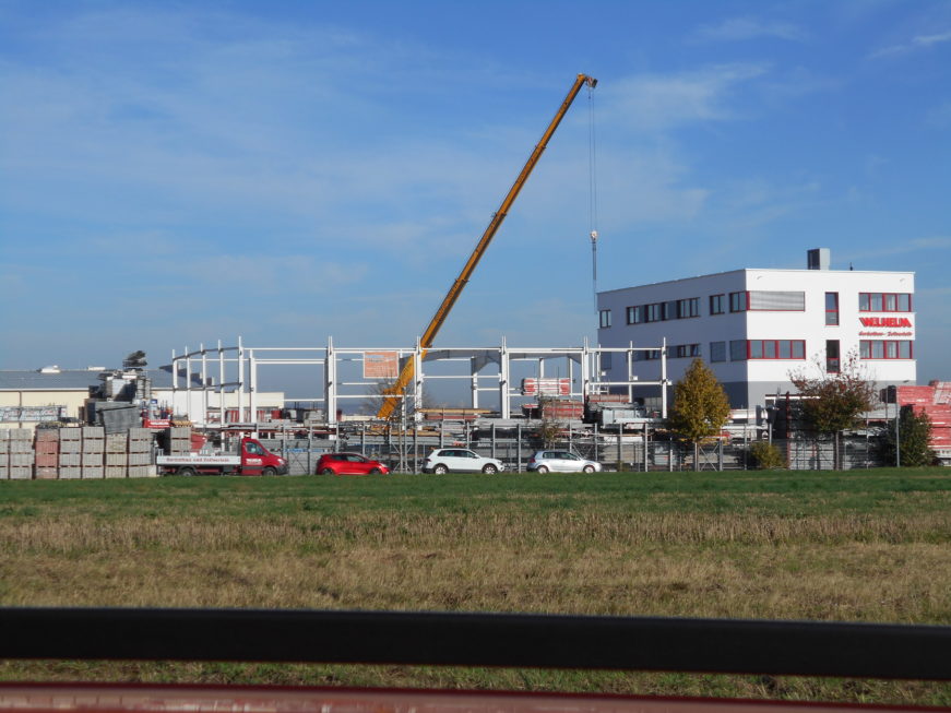 SF-Bau-Stellung Stahlbau-Neubau Bürogebäude und Lagerhalle-Filderstadt-Bonlanden-Stahlbau-Schlüsselfertigbau
