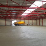 SF-Bau-Bodenplatte betoniert-Mainhardt-Neubau Lagerhalle-Stahlbau-Schlüsselfertigbau