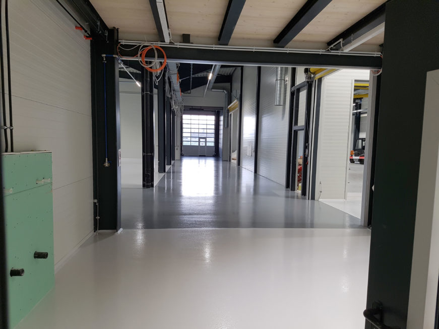 SF-Bau-Neubau Produktionshalle mit Büro- und Sozialgebäude-Türkheim-Stahlbau-Schlüsselfertigbau