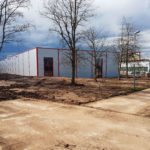 SF-Bau-Innenansicht-Außenanlagen-Neubau Lagerhalle-Mainhardt-Stahlbau-Schlüsselfertigbau
