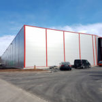 SF-Bau-Innenansicht-Außenanlagen-Neubau Lagerhalle-Mainhardt-Stahlbau-Schlüsselfertigbau