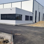 SF-Bau-Außenanlagen-Neubau Produktionshalle mit Büro- und Sozialgebäude-Türkheim-Stahlbau-Schlüsselfertigbau