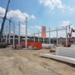 I-Bau-Montagestart-Neubau Montagehalle mit Bürogebäude-Salach-Stahlbau-Komplettbau-Industriebau