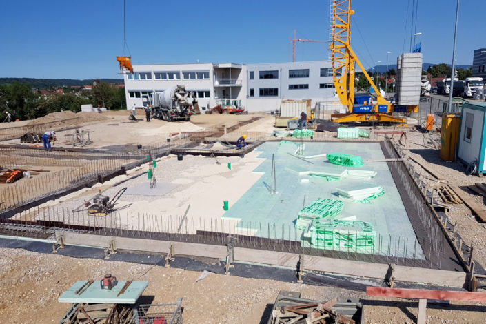 SF-Bau-Rohbauarbeiten-Neubau Produktionshalle mit Büro- und Sozialräumen-Kirchheim-Stahlbau-Schlüsselfertigbau