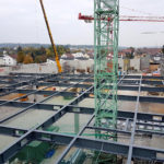 Stahlbau-Stellung Stahldachkonstruktion-Neubau Flagship Outlet Center-Metzingen-Stahlbau