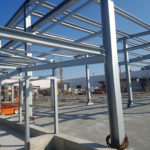 I-Bau-Stahlkonstruktion-Neubau Wareneingangshalle-Weißenhorn-Stahlbau-Komplettbau-Industriebau