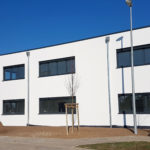 SF-Bau-Neuabu Produktionshalle mit Büro- und Sozialräumen-Kirchheim-Stahlbau-Schlüsselfertigbau