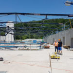 Stahlbau-Stahlkonstruktion-Neubau Sport- und Familienbad-Konstanz-Stahlbauarbeiten