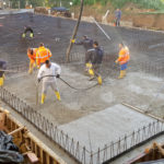 SF-Bau-Bodenplatte betonieren-Erweiterung best. Produktionshalle-Jebenhausen-Stahlbau-Schlüsselfertigbau