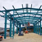 SF-Bau-Stahlkonstruktion-Neubau Lagerhalle-Nellingen-Stahlbau-Schlüsselfertigbau