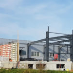 SF-Bau-Stahlbaumontage-Erweiterung best. Produktionshalle-Jebenhausen-Stahlbau-Industriebau-Schlüsselfertigbau