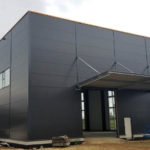 SF-Bau-Fassadenmontage-Neubau Lagerhalle mit Büro-Eislingen-SF-Bau