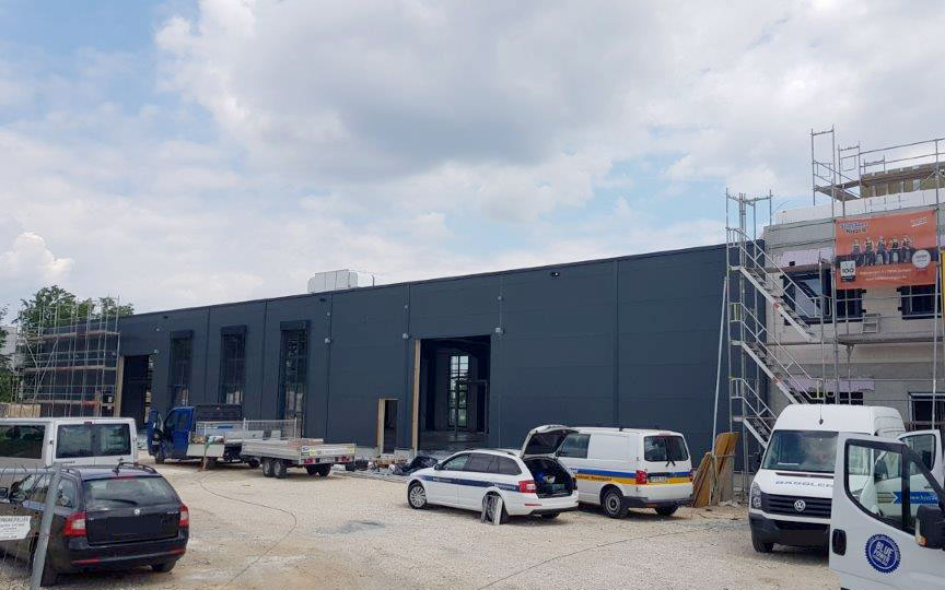 SF-Bau-Start Innenausbau-Neubau Produktionshalle mit Büro-Albershausen-Stahlbau-Schlüsselfertigbau