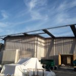 Stahlbau-Bauabschnitt 3 Kragträgermontage fertiggestellt-Neubau Sport- und Familienbad-Konstanz Schwaketenbad-Stahlbau