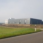 SF-Bau-Außenansicht-Neubau Produktionshalle mit Büro-Leutz Albershausen-Schlüsselfertigbau