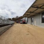 SF-Bau-Neubau Produktionshalle 1+2, Bürogebaude und Außenanlagen-Teerarbeiten-Göppingen Stauferpark-Schlüsselfertigbau