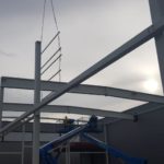 SF-Bau-Stahlbaumontage-Hallenerweiterung an bestehendes Gebäude-Unterensingen-Schlüsselfertigbau
