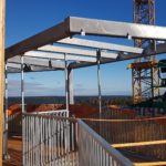 Stahlbau-Absprungbereich Flyline-Neubau Aussichtsturm-Schömberg-Stahlbau