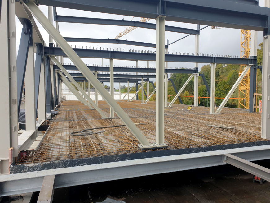 SF-Bau-Stahlträger-Stahlbau Nägele-Erweiterung Aufstockung-Eislingen-Schlüsselfertigbau