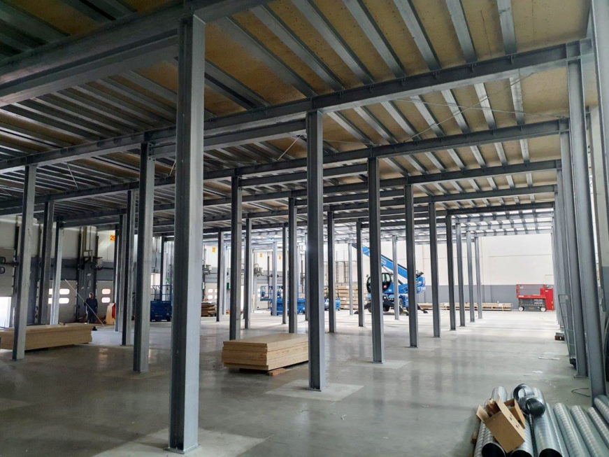 Stahlbau-Bühne-Umbau Logistikzentrum-Wiesloch-Stahlbau