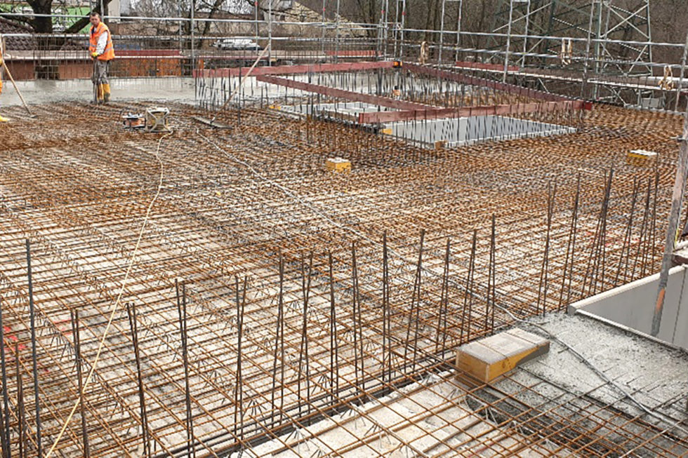 SF-Bau-Decke-Neubau Produktionshalle mit Bürogebäude-Plochingen-Schlüsselfertigbau