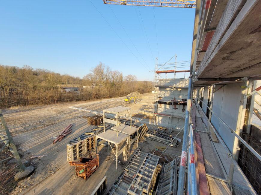 SF-Bau-Wände 1. Obergeschoss-Neubau Produktionshalle mit Bürogebäude-Plochingen-Schlüsselfertigbau