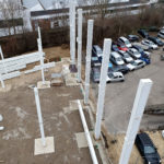 SF-Bau-Stahlstützen-Neubau Montagehalle für Großküchen-Eislingen-Schlüsselfertigbau