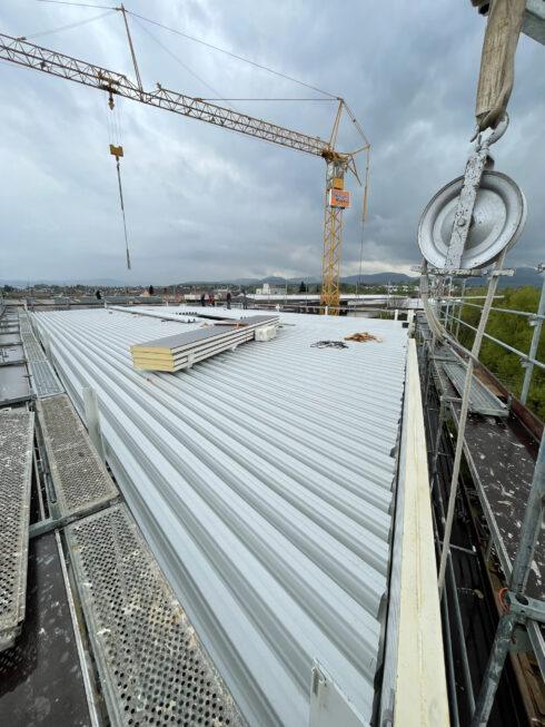 SF-Bau-Dach- und Fassadenarbeiten-Neubau Montagehalle für Großküchen-Eislingen-Schlüsselfertigbau