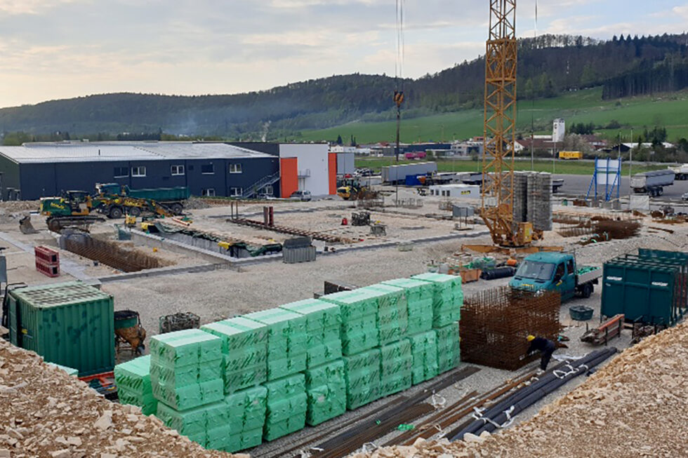 SF-Bau-Fundamentarbeiten-Neubau Fahrzeug-Reparaturhalle mit Büro-Burladingen-Schlüsselfertigbau