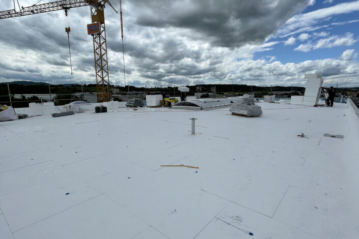 SF-Bau-Dacharbeiten-Neubau Montagehalle für Großküchen-Eislingen-Schlüsselfertigbau