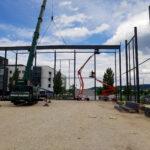 Stahlbau-Stahlbauarbeiten-Neubau einer Produktions- und Lagerhalle-Eislingen-Stahlbau