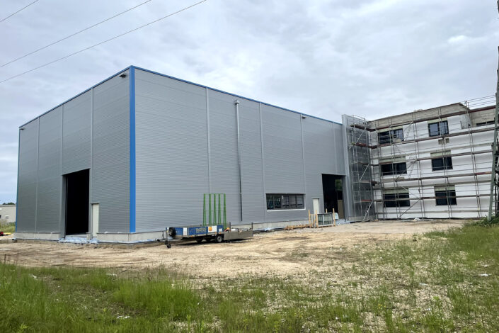 SF-Bau-Gerüstabbau-Neubau Produktionshalle mit Bürogebäude-Plochingen-Schlüsselfertigbau