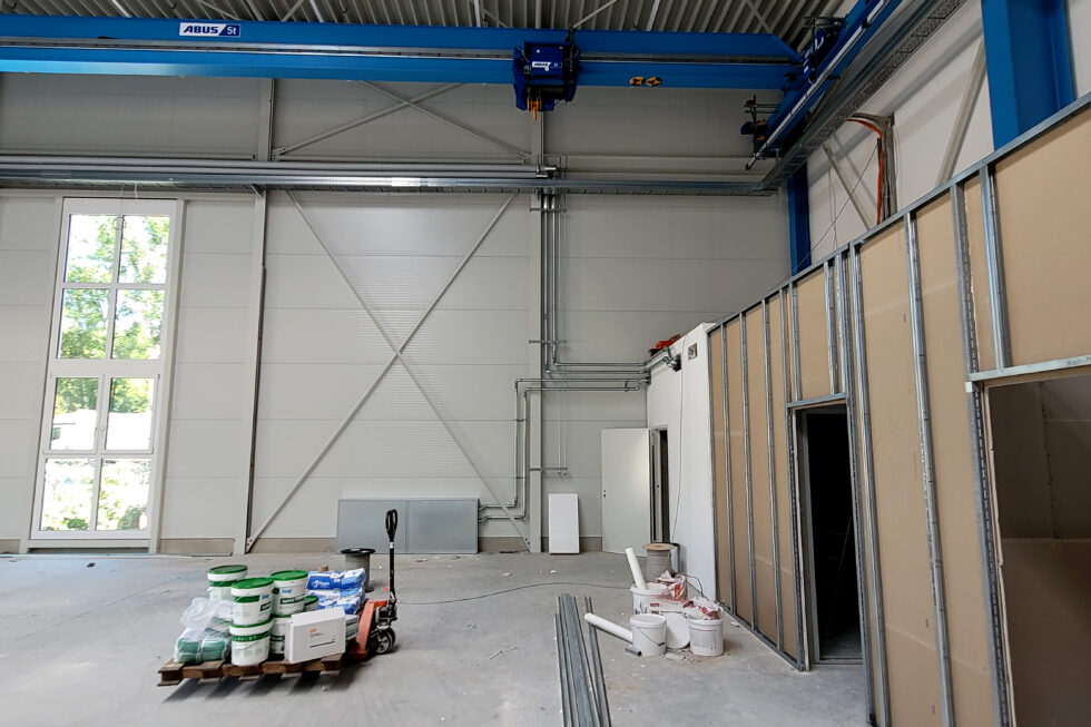 SF-Bau-Trockenbau-Neubau Produktionshalle mit Bürogebäude-Plochingen-Schlüsselfertigbau