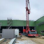 I-Bau-Stahlkonstruktion-verzinkt-Stahlbau-Dach-Neubau-Produktionshalle-Merklingen-Industriebau